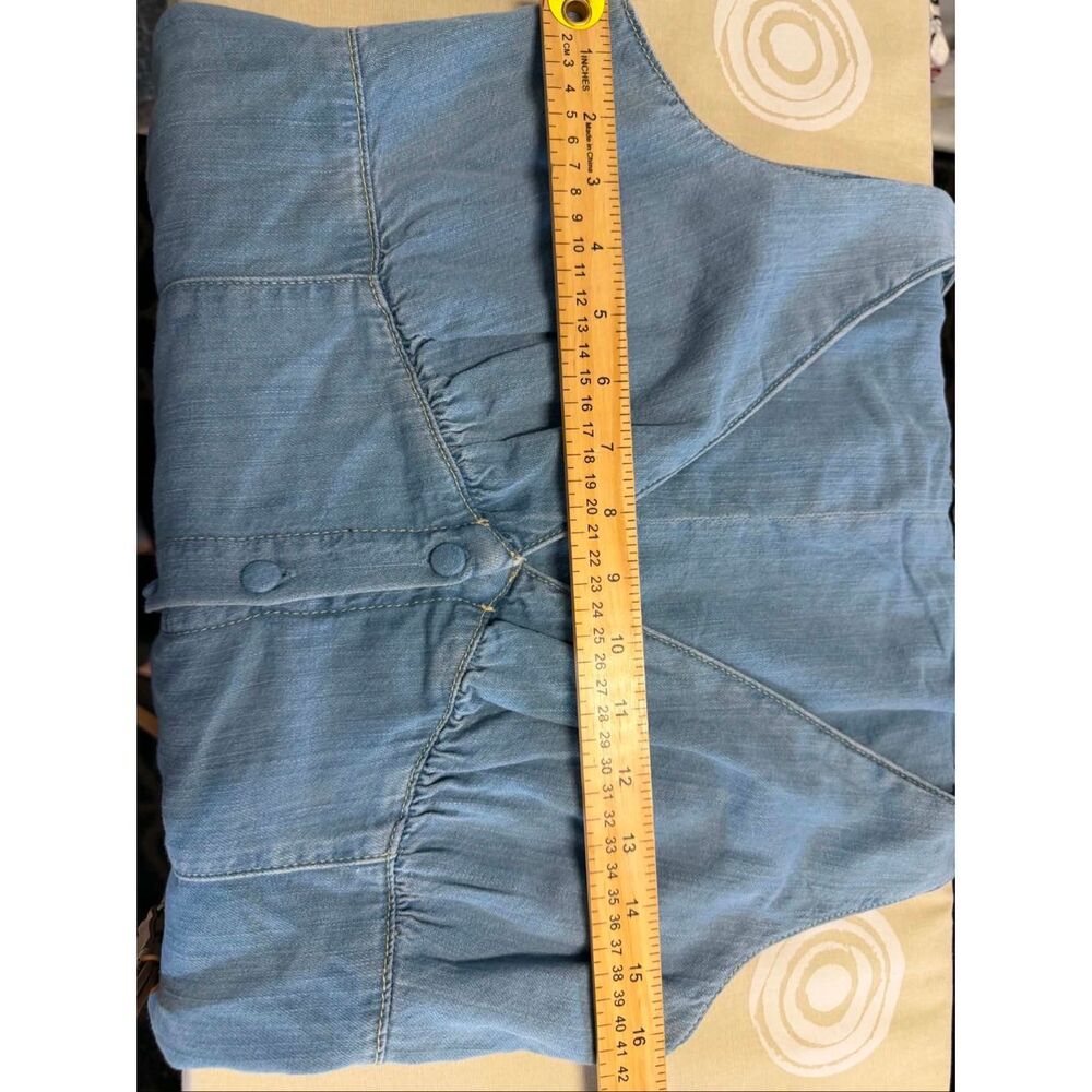 New Anthropologie Reformation Sebastien Denim Midi Dress Size 8 - Picture 7 of 9